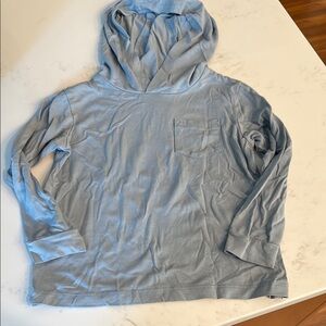 Free Fly Light Blue Kid’s Hooded Long Sleeve Shirt